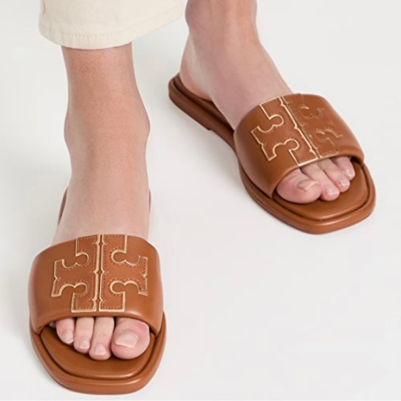 Tory Burch Shoes Tory Burch Womens Double T Sport Slide Sandal